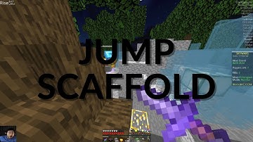 Insane JUMP SCAFFOLD on BlocksMC w/ Rise 5.97 + Config