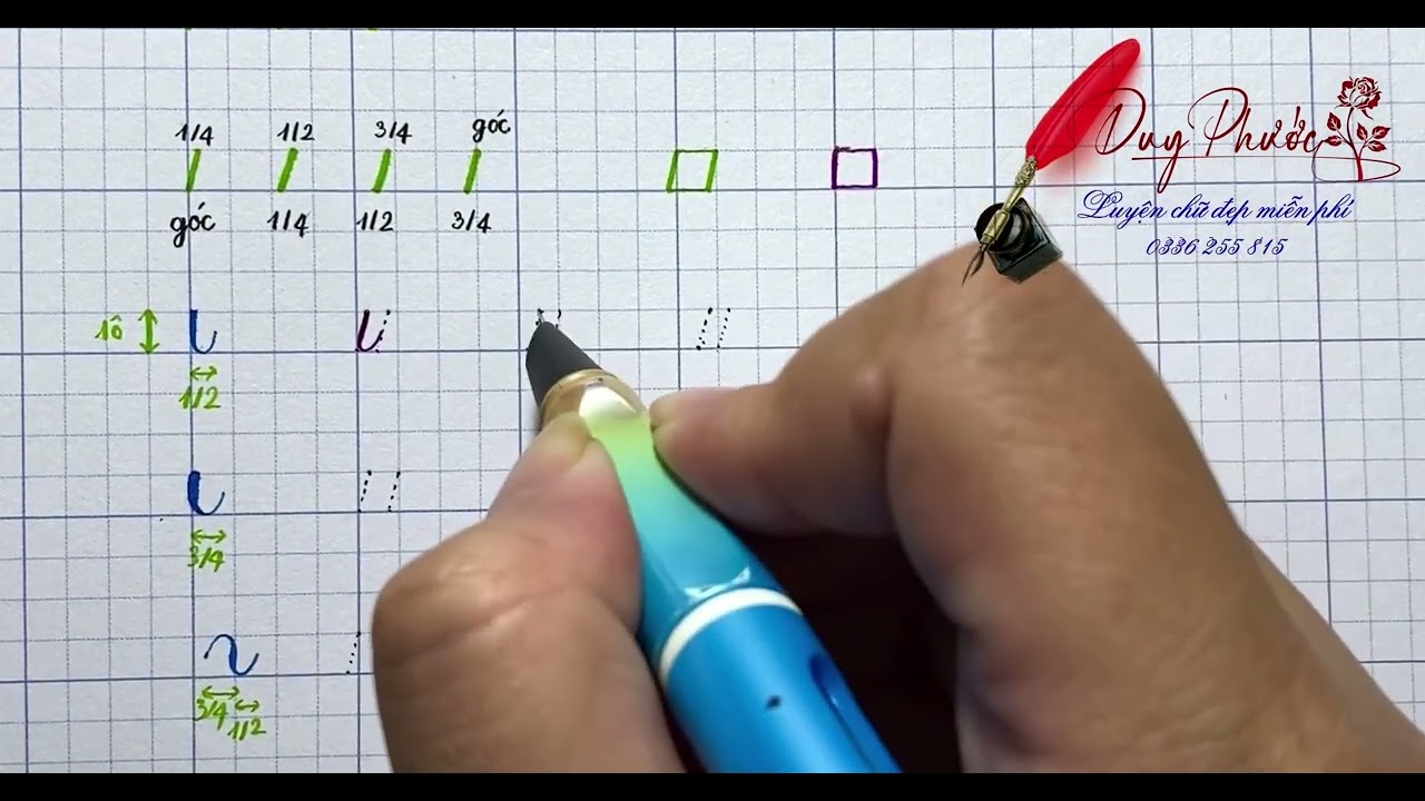 Viết chữ nghiêng cho người mới bắt đầu ( Các nét cơ bản)