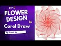 Flower design in corel draw || By Badal Sir || #badalsir  #coreldraw #viralvideo #trending