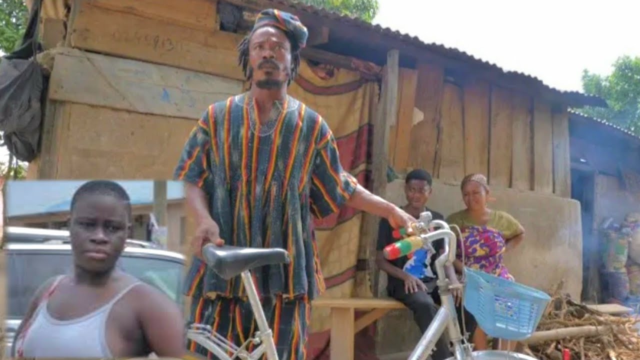 😭FATHER ANKRAH BOUGHT A CAR BUT HE WENT HOME WITH BICYCLE 🚲😲FEAR WOMAN😂😢