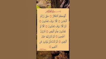 #سورة #التكاثر #تلاوة #للقارئ #صلاح #ابو #خاطر #youtube #holyquran #islamic