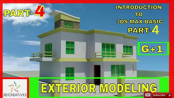 Basic Exterior Modeling in 3Ds max //Part-4
