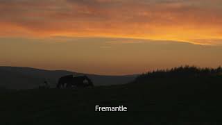 Beautiful Sunset | Yorkshire Dales | Red sky at night | Fremantle stock sootage | E16R23 002