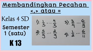 #membandingkanpecahan #kelas4 #latihanberkarya selamat datang bapak,
ibu maupun kakak-kakak dimanapun anda berada, untuk mengajari
anak-anak tentang pelajara...