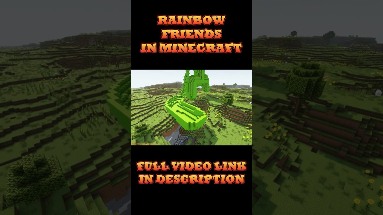 Red Rainbow Friends Minecraft Build Challenge #minecraftbuilds #minecr