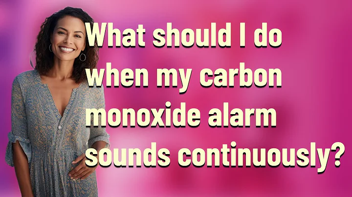 What should I do when my carbon monoxide alarm sounds continuously?