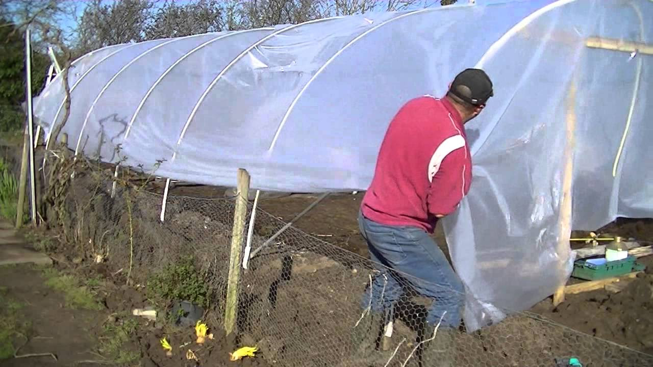 Hanging a Single Door Frame and Hinged Door on Polytunnel
