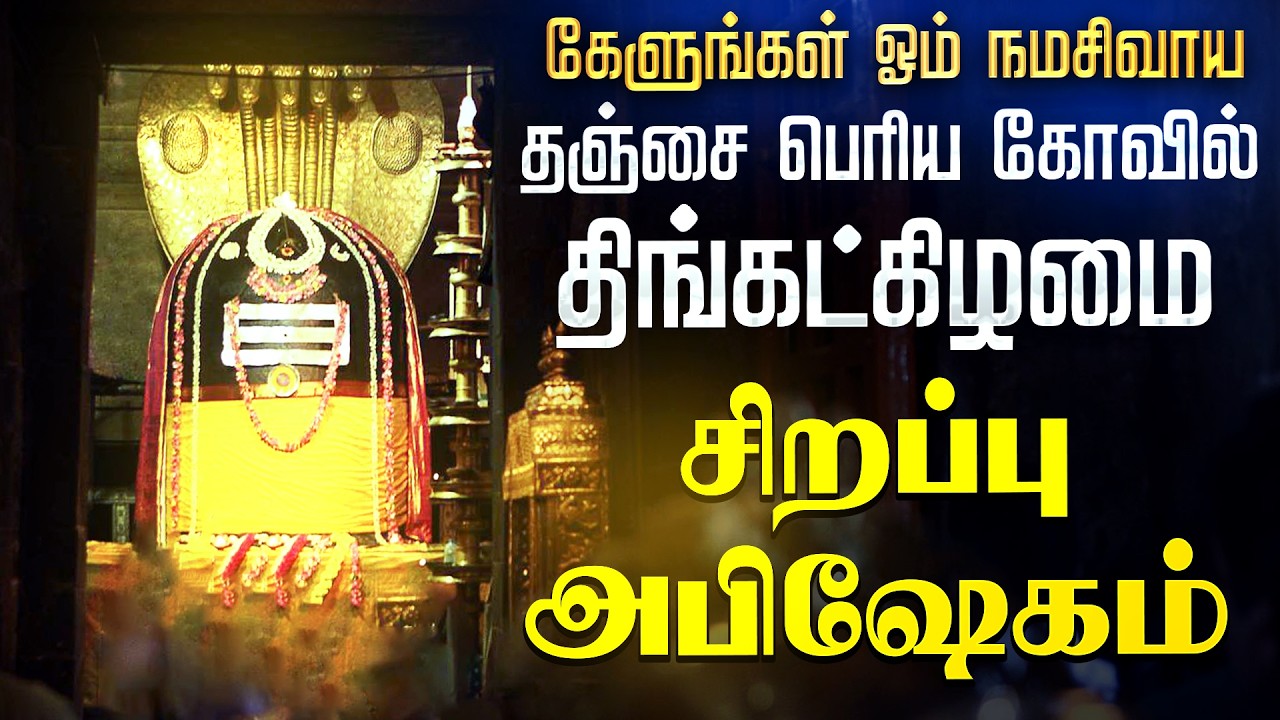 🔴 திங்கட்கிழமை தஞ்சை பெரிய கோயில் | சிவனுக்கு சிறப்பு அபிஷேகம் | Abishekam Sivan NAMASHIVAYA SONG