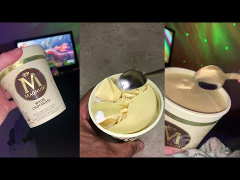 Magnum Ice Cream Chocolate  Bucket ASMR I Satisfying