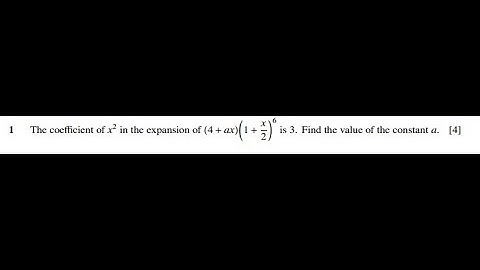 Question 1 solutions for CIE mathematics 9709 paper 12 winter 2019