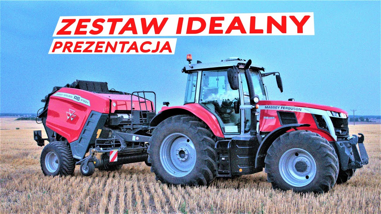 NOWOCZESNA PRASA MASSEY FERGUSON RB 4160V + 7S (Szczegółowa Prezentacja)