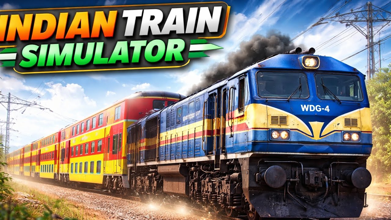 Indian train simulator double decker express with wdg4 - YouTube