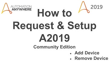 How to Request and Setup Automation Anywhere A2019 community edition