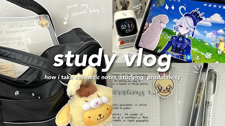 6am productive study vlog 📔☕ morning routine, how i take aesthetic notes, studying, muji cafe ✩°｡🧸₊˚