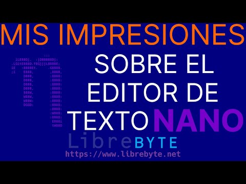 Video: ¿Nano tiene resaltado de sintaxis?