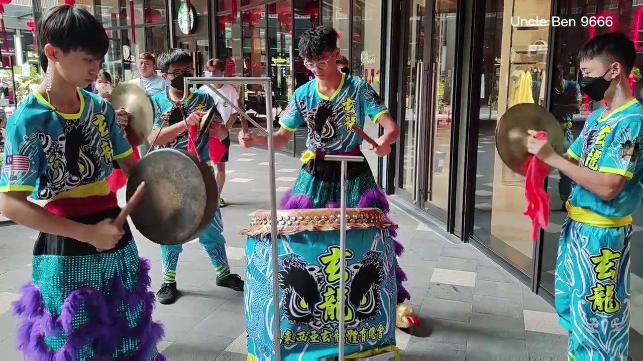 2023 CNY Lion Dance Drumming Performance @ Lalaport BBCC #馬來西亞玄龍體育總會
