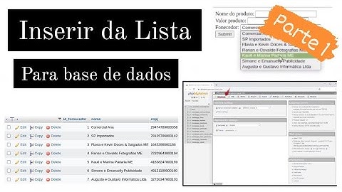 Como inserir registros no banco de dados de uma lista suspensa com PHP e SQL - Parte 1