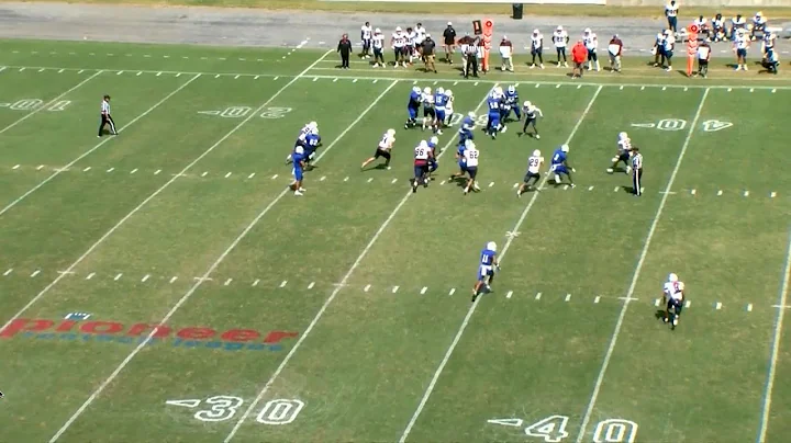 Justin Montgomery 61-Yard Rushing Touchdown Against Bluefield