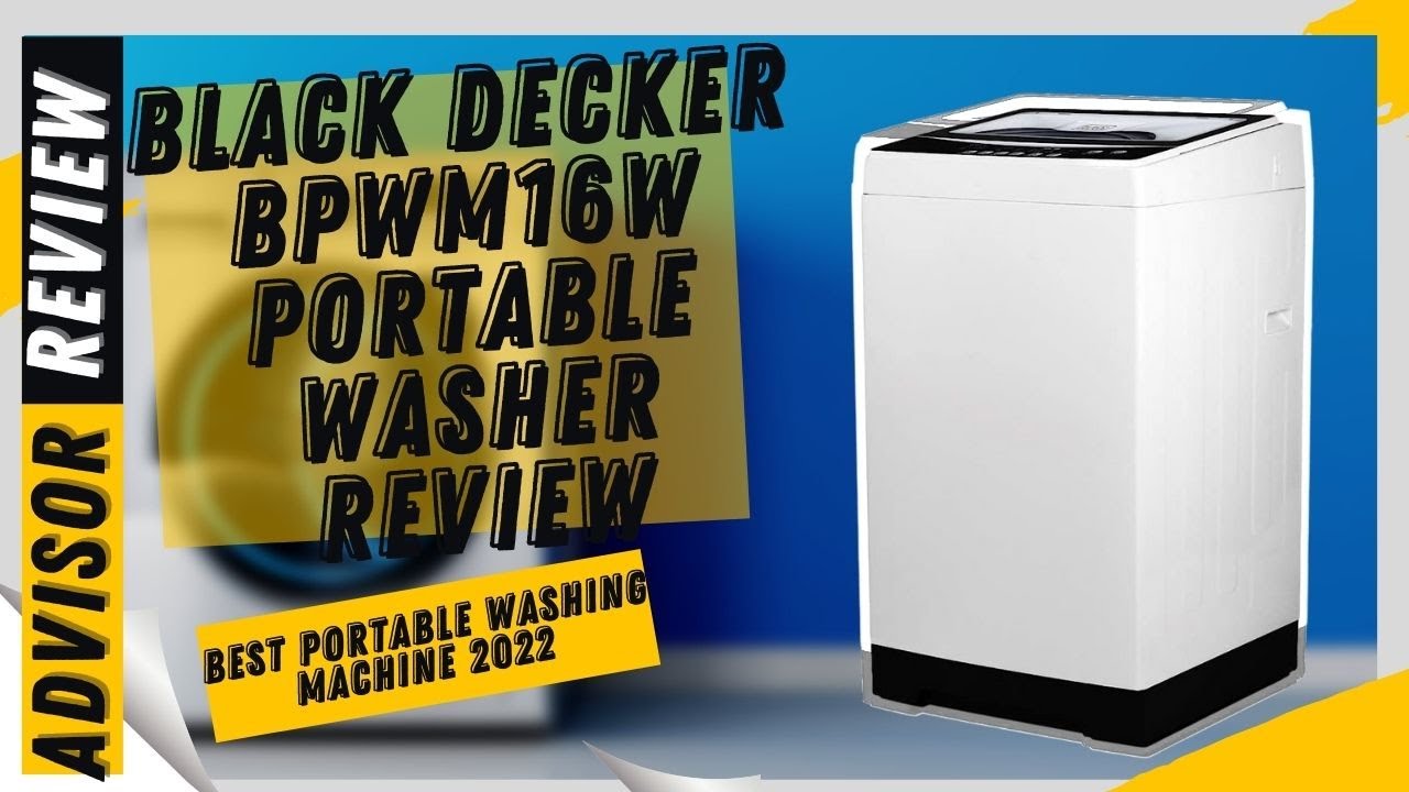 BPWM16W BLACK+DECKER Portable Washer 1.7 Cu. Ft. with 6 Cycles