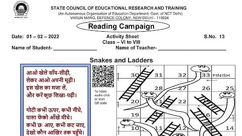 class 6, 7, 8 activity sheet 13 - english medium ll pathan abhiyan ll reading campaign 13 l 01/02/22
