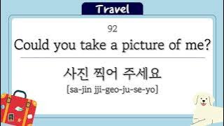 100 Korean travel phrases for beginners - korean podcast, learn korean