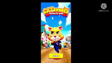 Cat Runner game/ Run Jump and collect gold coins💰 racing game