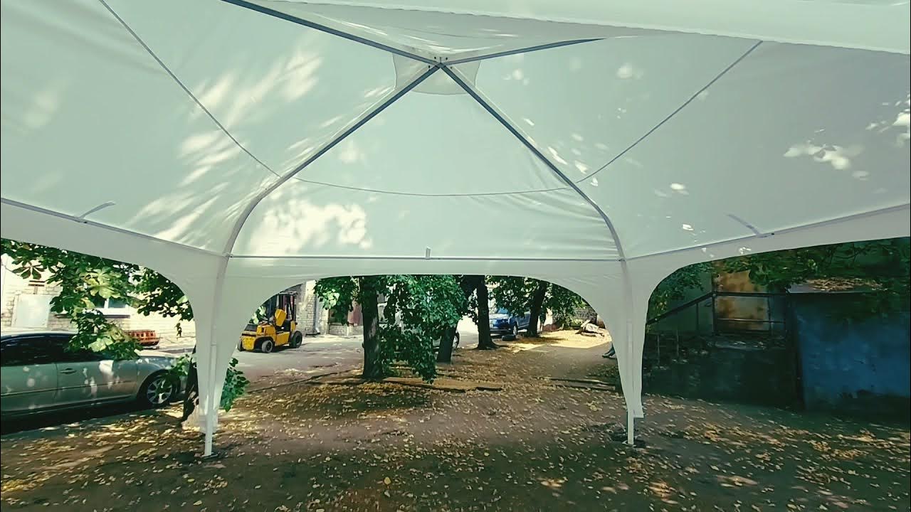 шатер арочный 5х5м от novatent - YouTube