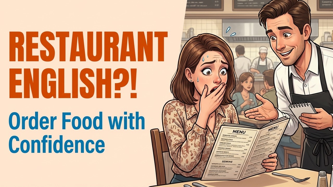 How to Speak English in Restaurants Without Stress | Shadowing Practice + Conversation Practice