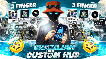 BRAZILIAN 🇧🇷 CUSTOM HUD 🤯💀10X SPEED ⚡ WORLD 🌎 BEST 2 FINGER/3 FINGER/4 FINGER SETTING FF😨 1V4 EASY 🥱