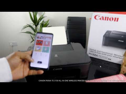CANON PIXMA TS 3150 ALL IN ONE WIRELESS PRINTER HOW TO SET UP / CONNECT TO WIFI NETWORK