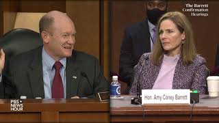 WATCH: Sen. Chris Coons questions Supreme Court nominee Amy Coney Barrett