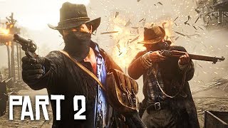 Red Dead Redemption 2 Gameplay Walkthrough, Part 2 - ROBBING A TRAIN! (RDR 2 PS4 Pro Gameplay)