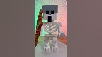 3d printed Minecraft Skeleton Archer Lego #minecraft #skeleton  #3dprinting #bambulab #viral #foryou