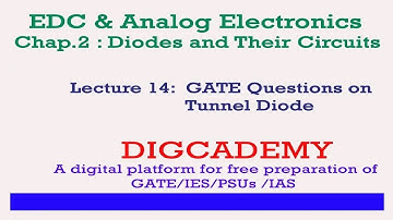 EDC & AE Diodes Lect 14Tunnel Doide  GATE Questions