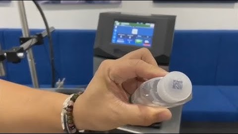 Videojet CIJ printer sample print on facemask sanitizer bottle