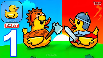 Age of Duck Warriors: War Game - Gameplay Walkthrough Part 1 Battle 1 & 2 Duck Fight (iOS, Android)