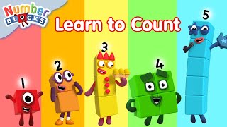 lets count 1 to 5 learn to count 12345 counting cartoons for kids numberblocks