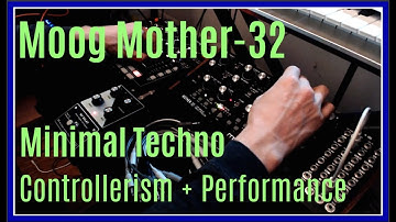 Moog Mother-32 "Scratching the Surface" Live Techno Performance (Analog Synth + Controllerism)