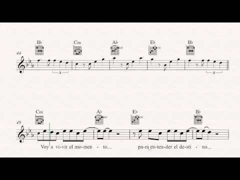 Guitar - Vivir Mi Vida - Marc Anthony - Sheet Music, Chords, & Vocals