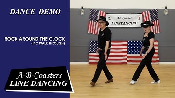ROCK AROUND THE CLOCK - Line Dance Demo & Walk Through