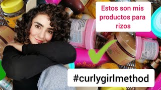 ¡ESTOS SON MIS PRODUCTOS PARA RIZOS! #MétodoCurlyGirl/