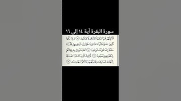 سورة البقرة آیة ١٦ إلى  ١٦#قران #سورة بقرة#قران_كريم #quran #viral #foru #forupage #fyp #fypシ゚viral
