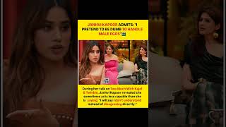 Janhvi Kapoor Admits I Pretend To Be Dumb To Handle Male Egos