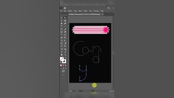 How to create easy candy cane text in Illustration #candy #easy #trending #viral #shorts #adobe