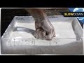 Nonnewtonian liquid in slow motion