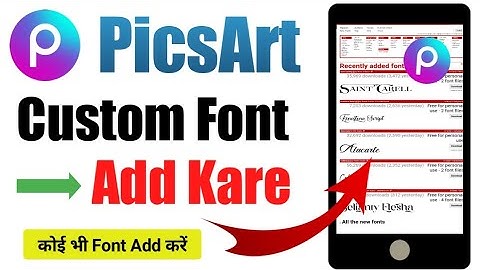 PicsArt Me Font Add Kaise Kare 2023 | How to Add Fonts in Picsart
