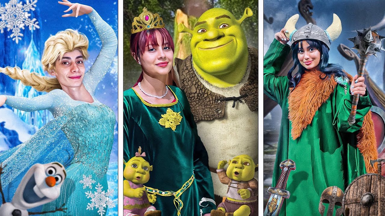 یک روز کارتونی زندگی کردیم😂