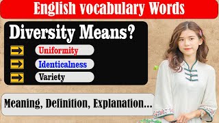 What does Diversity mean | What is Diversity  | English Grammar