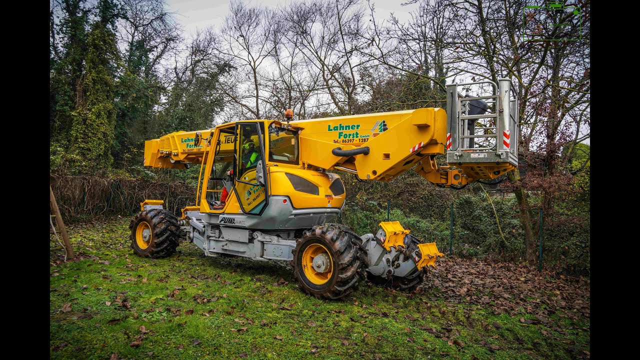 Einmalig in Deutschland / 42m Spezialhebebühne/ Teupen Puma42GTX [Lahner Forst]