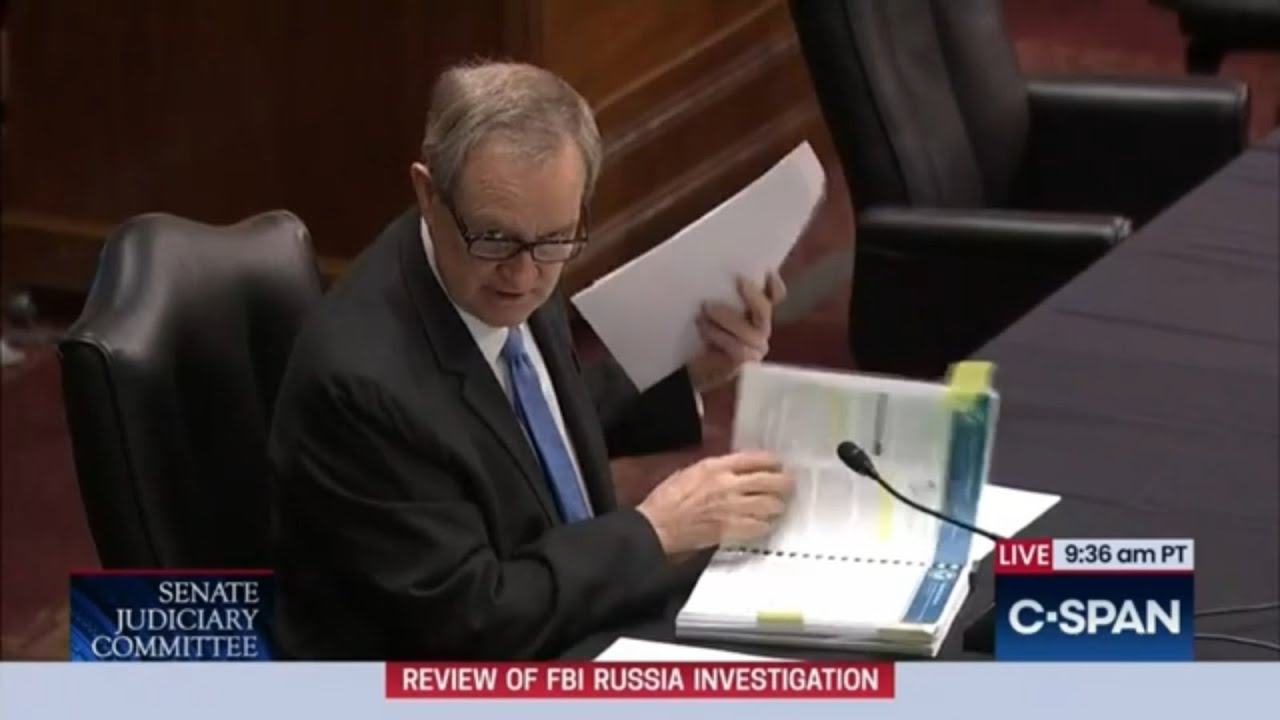 Mike Crapo Questions Rod Rosenstein During Senate Hearing on Crossfire Hurricane